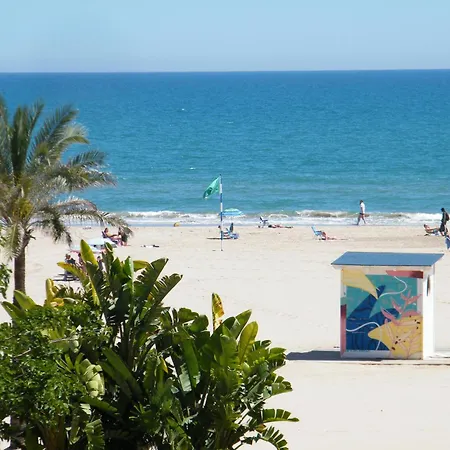 Apartment Playa De Gandia, Renovado En Primera Linea Con Terraza, Aire Acondicionado Y Parking - Es-314-22